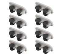 Balacoo 8pcs Adhesive Storage Box Wheels Abs Material No Drill Installation Surface Protection Furniture Caster Wheels for Easy Home Organising and Moving