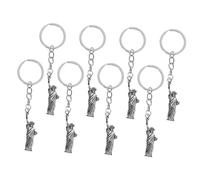 Balacoo 8pcs American Statue of Liberty Keychains Patriotic Souvenir Bag Pendants Decorative Key Rings for Carnival Prizes and Independence Day Party Gifts