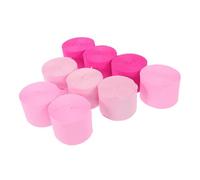 Balacoo 9 Rolls Crepe Paper Streamers DIY Party Decorations for Weddings Birthdays Festivals Pastel Pink Shades Stretchy Texture for Easy Hanging Ceilings Doors Windows Paper Craft