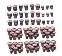 Balacoo 90pcs Resin Mini Coffee Cups Japanese Dollhouse Tableware Set Tiny Mugs for DIY Creative Pretend Play Elegant Micro Landscape Food Beverage Accessories