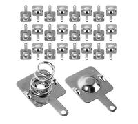 Balacoo Aa Battery Spring Plates with Silver Iron Material 30 Sets Replacement Terminals Easy Installation and Wide Compatibility for Battery Holders and Electronic Devices for Remote