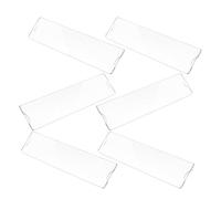 Balacoo Acrylic Name Plate Holder for Wall and Door 6 Pcs Clear Sign Frame for Classroom and Restaurant Transparent Display 7.98 x 1.97 x 0.08 in