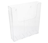 Balacoo Acrylic Wall Mounted Magazine Holder Large Capacity Office Storage Box Brochure Rack with Magnetic and Screw Mount for Documents Deformation Resistant Organizer