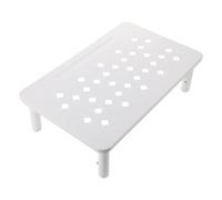 Balacoo Adjustable Cat Feeder Stand with Cold-Rolled Steel Elevated Shelf 3-Level Height for Small Puppies Rabbits Indoor Travel Non-Slip Raised Pet Bowl Holder
