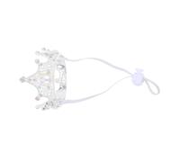 Balacoo Adjustable Silver Alloy Pet Birthday Crown with Strap Durable Small to Dog Wedding Hat Luxurious Party Headdress for Festive Events and Photoworthy Celebration Accessories