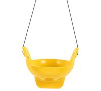 Balacoo Aquatic Frog Habitat for Reptiles and Frogs with Decorative Abs Platform, Reusable Pet Playing Habitat Suitable for Reptiles Feeding Box Landscaping in Yellow