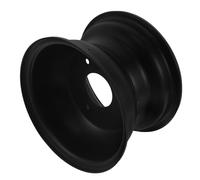 Balacoo Atv Iron Wheel Rim for Go Kart and Beach Motorcycle, 16x8-7 Inch Three-hole Black Rim, Easy to Install with Optimal Balance and Stability, Sturdy and Stylish Wheel Accessory