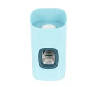 Balacoo Automatic Blue Toothpaste Dispenser with Wall Mounted Abs Holder, Stable and Easy to Use Toothpaste Tube Squeezer for Bathroom Convenience