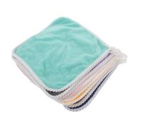 Balacoo Baby Hand Towels Soft 8pcs with Hanging Loops Coral Fleece for Square Towels Absorbent and Machine Washable for Wiping the Body and Bathroom Use Boys and Girls