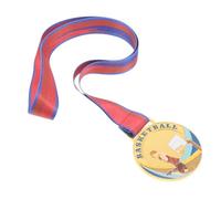 Balacoo Basketball Medals Gold Metal Award for Sports Trophy with Neck Ribbon Motivational Design for Youth Basketball Tournaments Champion Participation Prize for Students