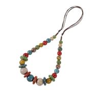 Balacoo Bead Jewellery Women, Handmade Bohemian Necklace Ceramic for round Colorful Ceramic Beads, Resistant to Fading Stylish Boho Wear, for Party and Daily