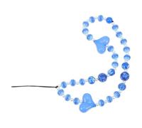 Balacoo Beaded Phone Strap Hanging Phone Lanyard with Acrylic Heart Design for Small Devices Gift for Can be Held by Finger