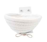 Balacoo Beige Cotton Rope Bird Nest with Peculiar Shape, Scratch Resistant and Stable Cage Hanging Bird Nest for Home and Pet Shop Breeding