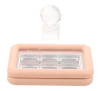 Balacoo Beige Magnetic Eyeshadow Palette with Mirror and Secure Magnetic Attachment, Plastic and Metal DIY Makeup Solution with Distinct Partitioning, Cosmetic Storage Container for Travel