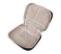 Balacoo Bible for Events Pockets Roomy Compartments for Church Large Black Quilted Cover with Zippered Closure Handle, Spacious Polyester Tote Bag Featuring Women Travel