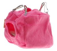 Balacoo Bird Nest Hanging Parrot Bed Plush Warm Soft Pink for Winter Resting and Hiding with Easy Assembly Designed for Pet Birds