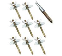 Balacoo Bird Perch Fixing Screws and Not Easy to Deformation with Gaskets Wood Material with Super Compressive Resistance for Bird Cage Accessories