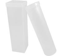 Balacoo Biscuit Storage Containers 2 Pack Airtight Cookie Canisters with Lids Round and Square Food Storage Jars for Kitchen Home Organization 9.65X2.87X2.87In Transparent Odorless