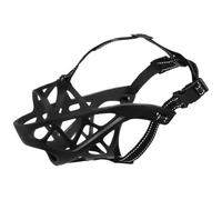 Balacoo Black Tpr Dog Muzzle for Pet with Adjustable Straps, Breathable and Lightweight Small Muzzle for Dogs Preventing Biting and Chewing, Suitable for Training and Grooming
