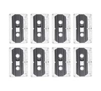 Balacoo Blank Audio Cassette Tapes Portable Recording Cassette 8pcs with Plastic Case 30 Minutes Each for Music and Speech, Suitable for Retro Party and Celebration