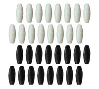 Balacoo Breakaway Safety Clasps 50 Pcs Large Plastic Rope Connectors for DIY Necklace and Bracelet Making in Black White Suitable for Fixed Connection