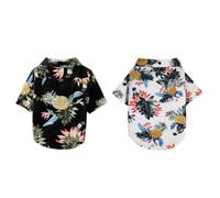 Balacoo Breathable Easy to Put and Take Pet Shirt Navy Hawaiian Style Comfortable Polyester Material for Dogs and Puppies for Photos and Sleeping Time