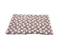 Balacoo Brown Cloth Pet Sleeping Blanket for Cats and Dogs, Warm and Comfortable Sleeping Cushion Mat for Better Sleep in Dog Cages or Traveling, Thickened Winter Pet Bed