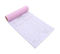 Balacoo Business Invoice Receipt Book White Paper with Automatic Duplication and Legible Writing 2-Part Order Book for Small Businesses for Record Keeping the Go