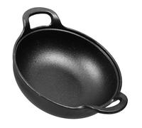 Balacoo Cast Iron Saucepan Thickened Stew Pot Non Stick Cooking Skillet for Camping Cooker Even Heating Soup Pan for Family Meals