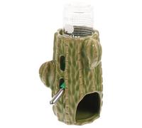Balacoo Ceramic Hamster Water Bottle with Stand 80ml Leak-proof and Easy to Observe Water Level, Adjustable Suction Cup Holder for Guinea Pig and Small Animals