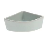 Balacoo Ceramic Triangular Hamster Bowl with Tip Design for Feeding and Water Pet Food Feeder for Gerbils and Animals Blue Animal Feeder Bowl for Cage Use