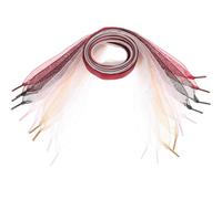 Balacoo Chiffon Ribbon Shoe Laces with All- Design 5pcs for Sneakers Not Easy to Crack Or Break, Stylish and Elegant Shoelaces for Casual and Athletic Shoes