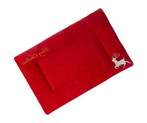 Balacoo Christmas pet mat winter dog bed cat bed mat christmas cat bed Self-Warming Cat Bed cat blanket mat dog warm pad doggie bed mat fluffy comforter Dog Warming Bed Elk plush cat mat