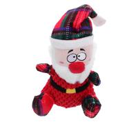 Balacoo Christmas Santa Plush Squeaky Chew for Small Medium Dogs