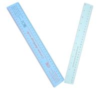 Balacoo Clay Measuring Tool, 2Pcs Plastic Shrinkage Scale Ruler Precision Metric Standard Marks for Ceramic Professionals and Pottery Modeling
