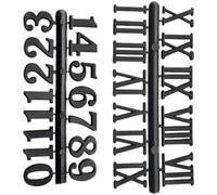 Balacoo Clock Arabic Number 2 Sets Plastic Clock Numbers for Wall Clock Repair and DIY Clock Making