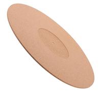 Balacoo Cork Turntable Mat Shock-absorbing and Supple Material Features Anti-static Record Player Slipmat Brown Simple Elegant Design for Vinyl Records Suitable for Vinyl Turntables