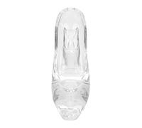 Balacoo Crystal Glass Slipper Decor High Heel Shoe Ornament for Home Office and Photography Stunning Birthdays and Celebrations Premium Transparent Design