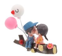 Balacoo Cute Couple Figurine Car Dashboard Ornament Resin Tree Branch