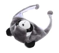 Balacoo Cute Raccoon Ear Hat Soft Plush Beanie with Ear Protection for Adults Realistic Animal Design Winter Ski Cap for Halloween Christmas Costume Party Accessory