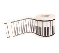 Balacoo Decorative Printed Toilet Paper Roll Plush and Gentle Touch with Piano Pattern Soft Paper Tissue 1 Beige Roll for Bathroom Use, for Music Lovers and Musicians
