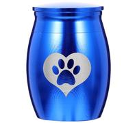 Balacoo Delicate Pet Urn Made of Stainless Steel, Light Weight and Convenient to Use, Suitable for Holding Pets Cremated Ashes, for Living Room or Bedroom Memorials