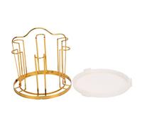 Balacoo Delicate round Iron Cup Bracket with Anti-rust Finish and Easy to Clean Design, Decorative Cup Drying Rack Suitable for Household Kitchen and Home Use