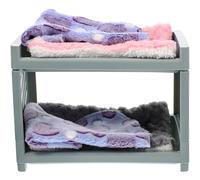 Balacoo Detachable with Plastic and Plush Material Hamster Hideout Bed with Cushion Comfortable Multi-use Small Pet Bed Random Color Suitable for Hamsters and Puppies