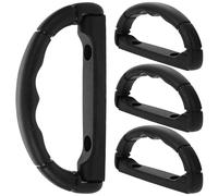 Balacoo Dog Blower Dryer Grip Handle Replacement Part 4pcs Black Plastic for Pet Grooming and Bathing Use