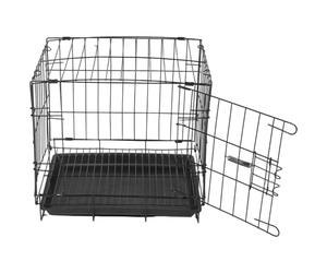Balacoo Dog Cage for Cats and Small Foldable Pet Transport Carrier Cage with Ventilated Iron and Structure, Easy to Store Indoor and Outdoor Travel Crate