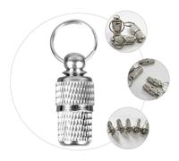 Balacoo Dog Id Barrel and Pet Identity Tube Anti-Lost Collar Tags with Brass Capsule Design 6 Pcs Pack for Cat and Dog Outdoor Use