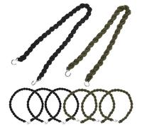 Balacoo Elastic Boot Straps with Small Hooks Designed to Keep Sand and Dirt of Boots 8pcs Portable Trouser Leg Strap Made of Polyester Yarn and Aluminum Alloy for Outdoor Activities