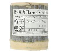 Balacoo Elegant Bamboo Scented Candle Natural Soy Wax Aromatherapy Candle Cylinder Shape with Light Fragrance for Indoor Use and Emergency Situations, Atmosphere Enhancing Home Decor