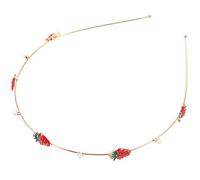 Balacoo Elegant Golden Alloy Wedding Headband for Daughters and Colleagues, Portable Hair Accessories with Delicate Design to Beautify Hairstyle for Party and Special Occasions